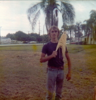 Armed with a palm frond